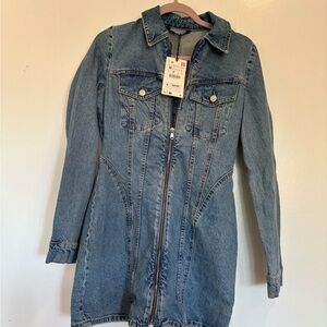 Zara Blue Denim Mini Dress